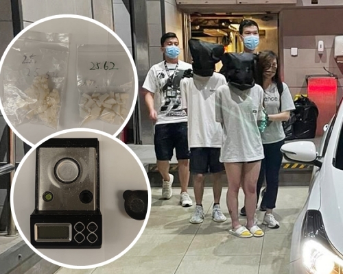 警方共拘捕4人，包括一名14歲男童。警方圖片