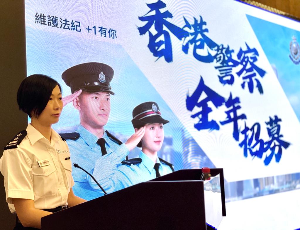 警察招募組於5月18日到訪深圳。香港警察FB