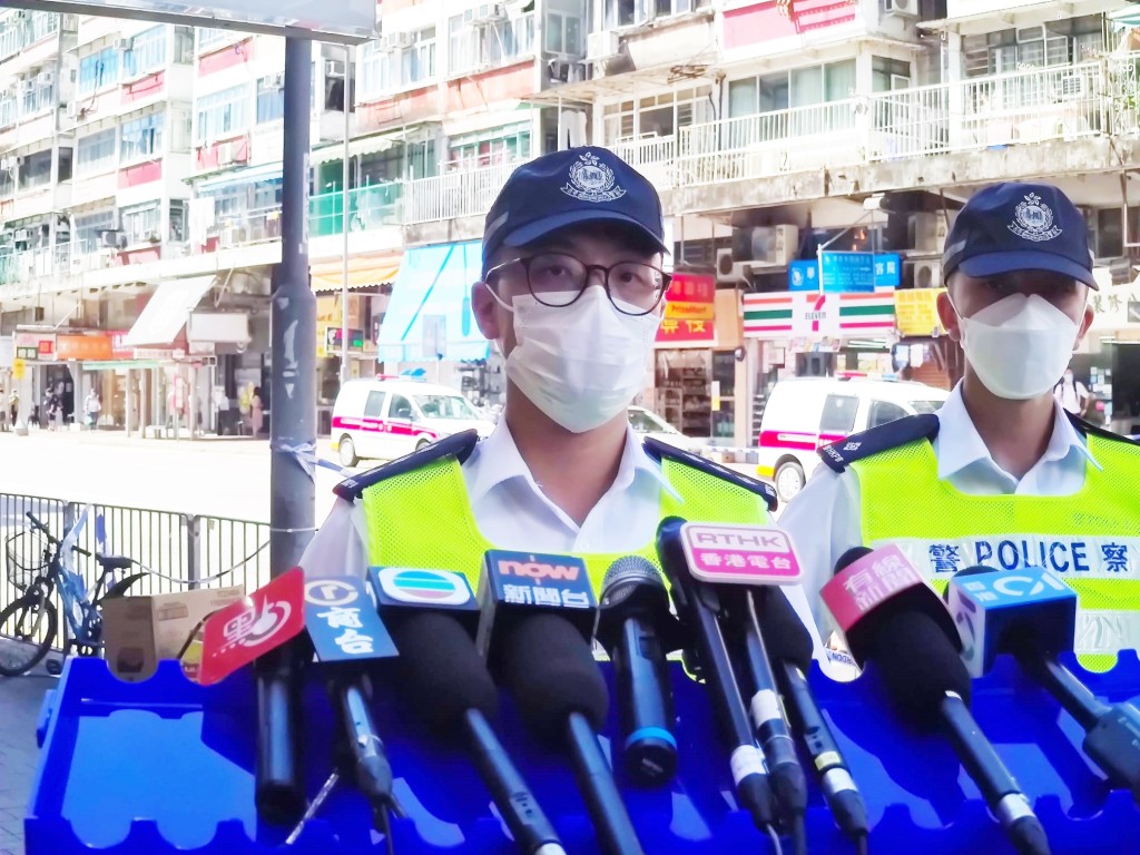 警方下午交代案情。