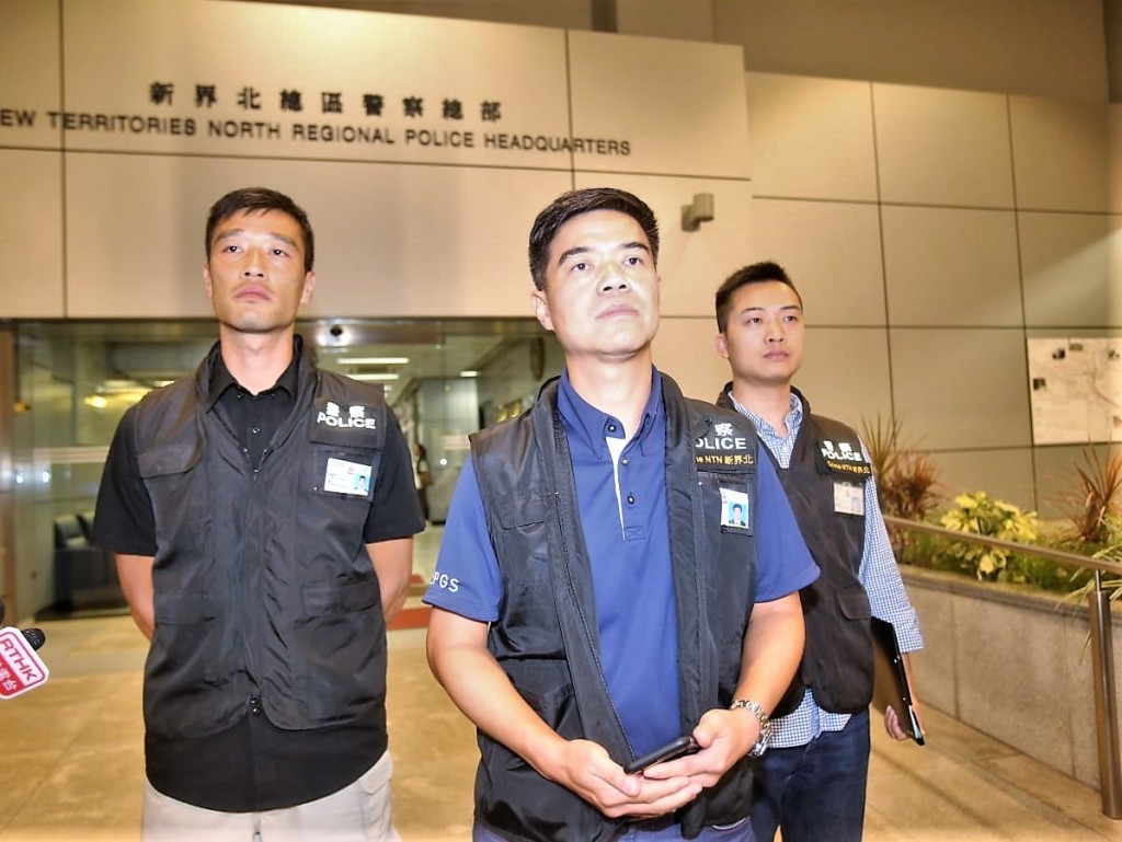 新界北總區刑事高級警司陳天柱重申警方不容忍任何暴力行為。