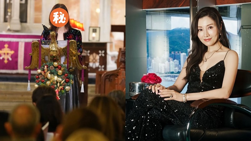 李嘉欣聖誕性感讀經驚艷全場  低胸喱士貼身上衣成焦點  支援患癌人士人美心善