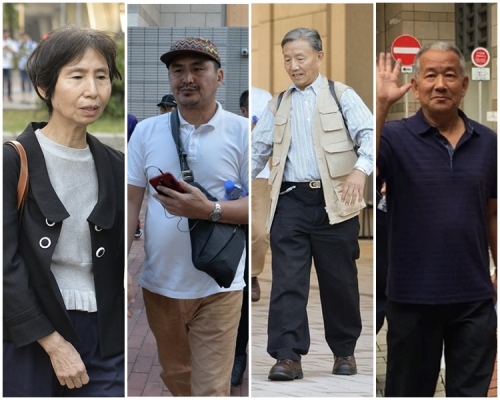 由左至右:鄺桂嬋、高傑飛、唐發祥及劉必泉。