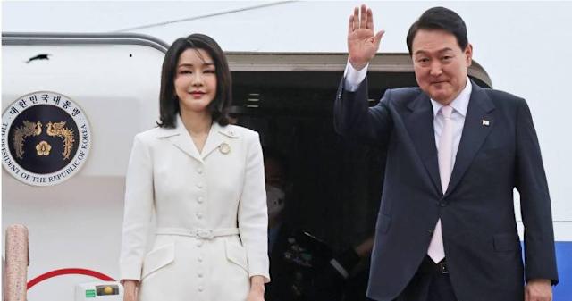 尹錫悅夫婦遭彈劾罷免後已搬離官邸。美聯社 尹錫悅夫婦遭彈劾罷免後已搬離官邸。美聯社