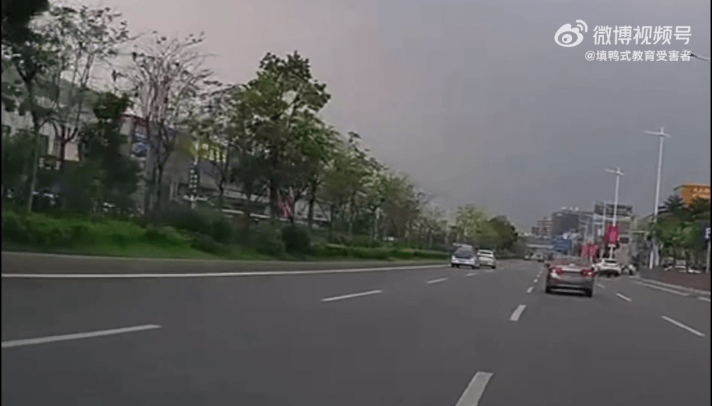 車CAM影片可見，的士跟隨白色車後方。
