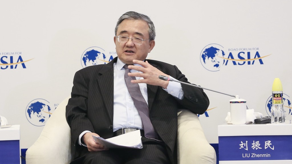 刘振民在博鳌2023「重塑全球化」分论坛上发言。 新华社