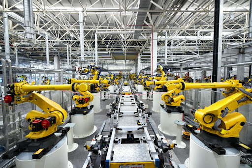 中國的機器人工廠。