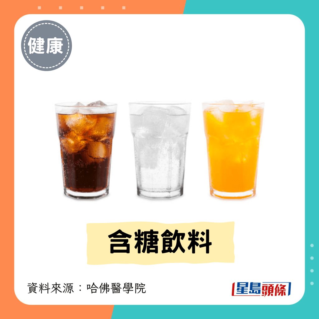 易致發炎的食物：含糖飲料