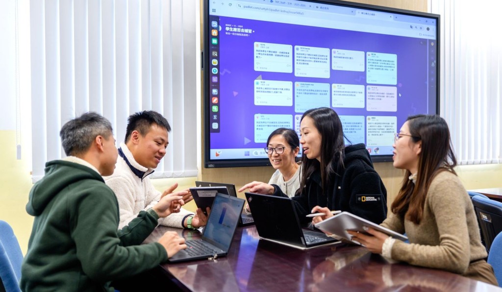 AI属于新事物新尝试，老师之间也不断讨论其于教学上的功能及可用性。