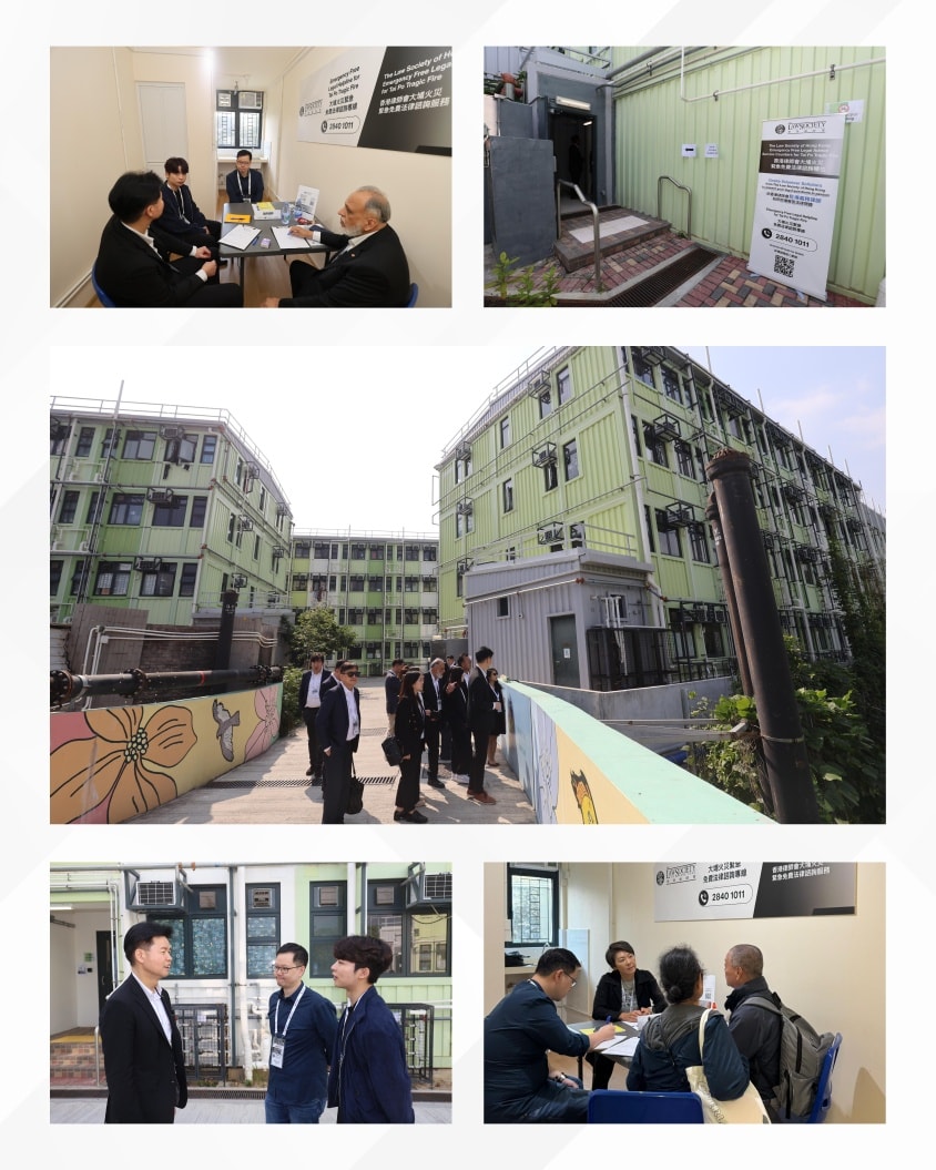 湯文龍探訪了位於大埔3個過渡性房屋項目(樂善村、善樓、策誠軒)的緊急免費法律諮詢櫃位。律師會fb 湯文龍探訪了位於大埔3個過渡性房屋項目(樂善村、善樓、策誠軒)的緊急免費法律諮詢櫃位。律師會fb