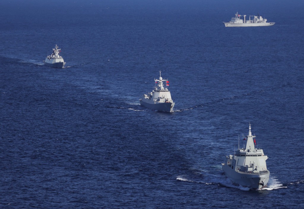 中俄海军近年举行过多次联合军演。