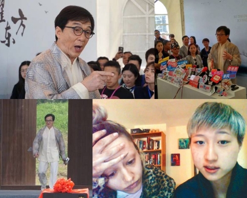 自卓林與女友出走尋父後，成龍自次公開現身。（網上圖片）