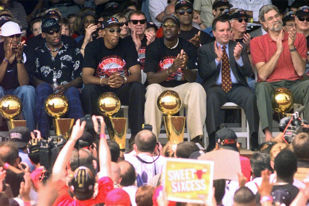 米高佐敦球員時代曾5奪NBA總冠軍。美聯社