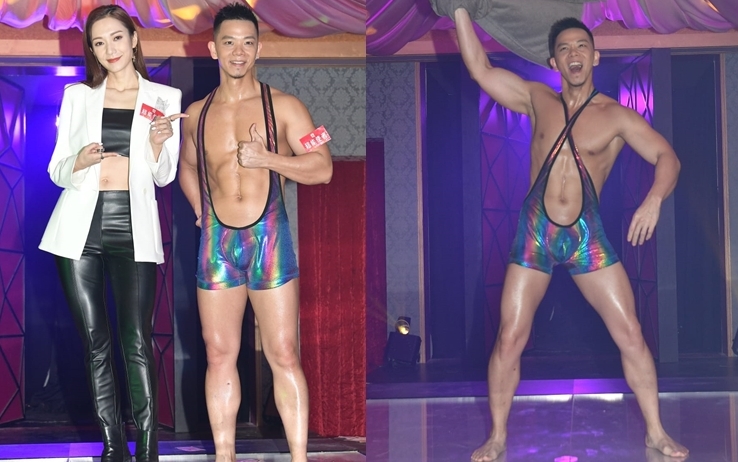 林子善咁激凸，搞到「人妻」王君馨唔敢向下望。