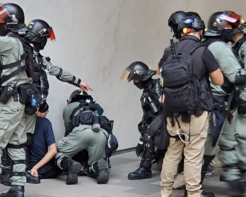 當日警方在銅鑼灣及灣仔拘捕多人。資料圖片