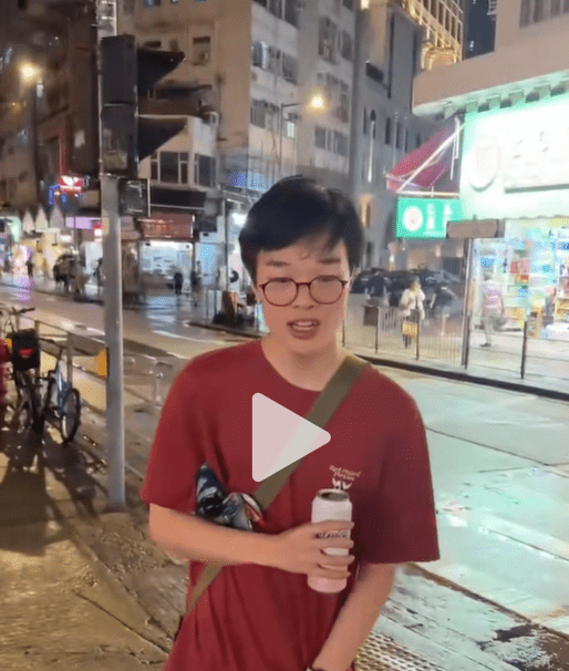 王樂然曾拍攝玩弄行乞的老婦短片。網圖