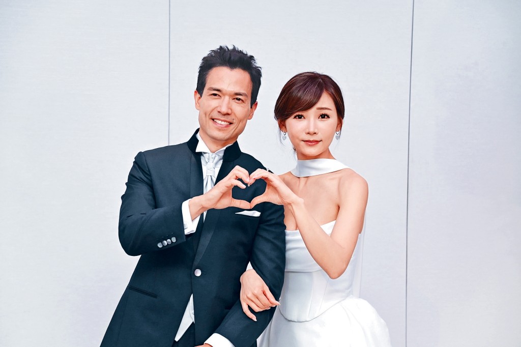 簡淑兒和麥大力昨日在金鐘舉行婚宴。
