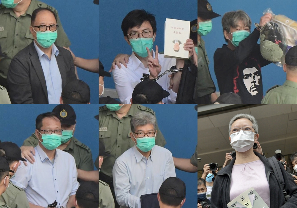 上左起：楊森、吳文遠、梁國雄。下左起：蔡耀昌、單仲偕、何秀蘭(資料圖片)。