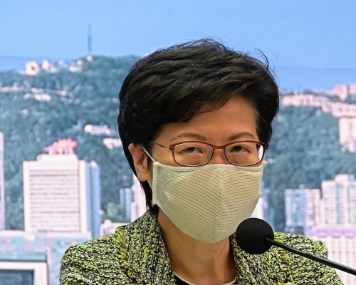 林鄭指政府未有推行健康碼時間表。