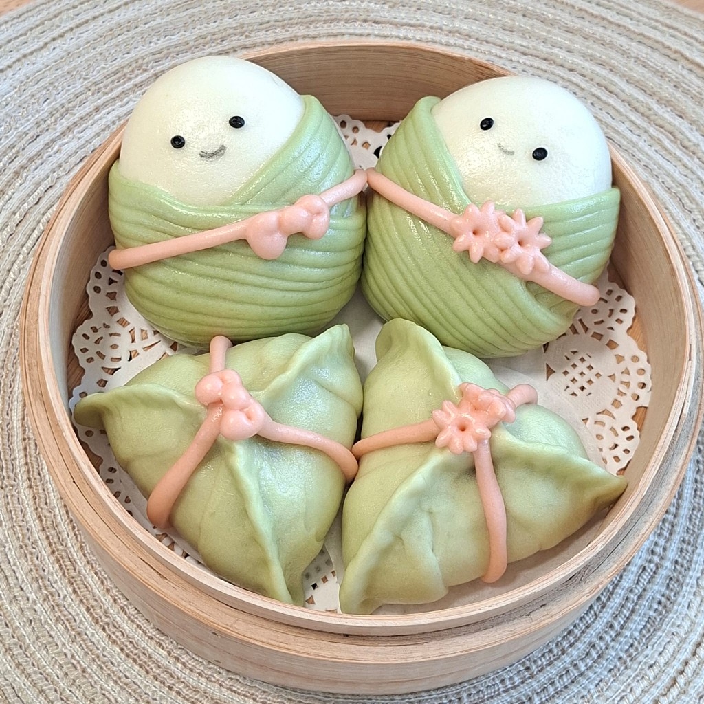 端午節除了食糭，還可以製作「粽子饅頭」，天然、健康、低糖。（圖片來源：受訪者提供）