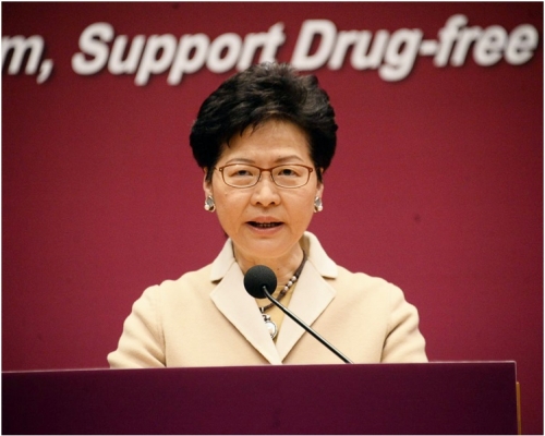 林鄭月娥支持並讚賞警隊在盧偉聰帶領下取得驕人的成績。