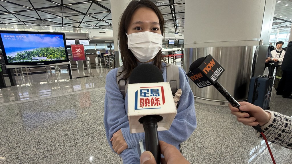 港人黃小姐前往福岡旅遊,她表示會留意有否地震警報,並考慮購買「地震包」。 港人黃小姐前往福岡旅遊,她表示會留意有否地震警報,並考慮購買「地震包」。