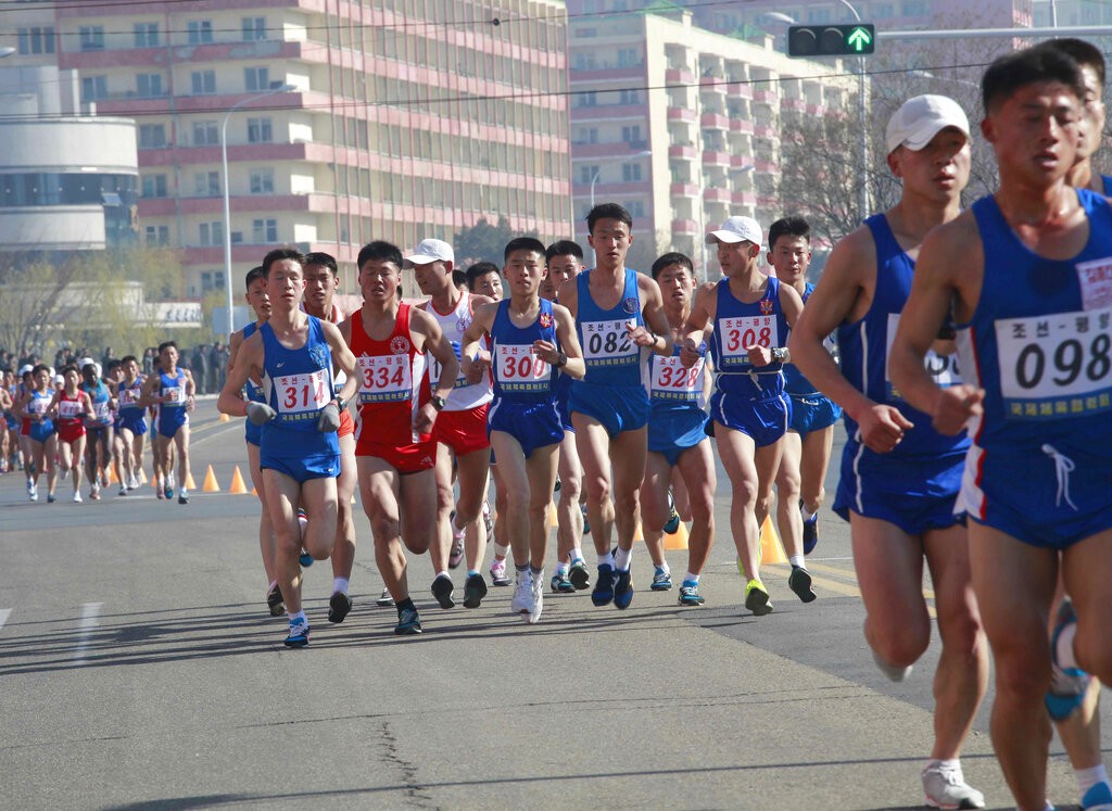 自1981年起,北韓每年舉辦平壤馬拉松大賽。美聯社 自1981年起,北韓每年舉辦平壤馬拉松大賽。美聯社