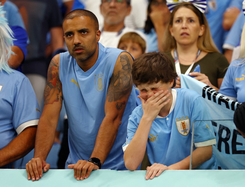乌拉圭赢波仍告出局令球迷非常失望。REUTERS