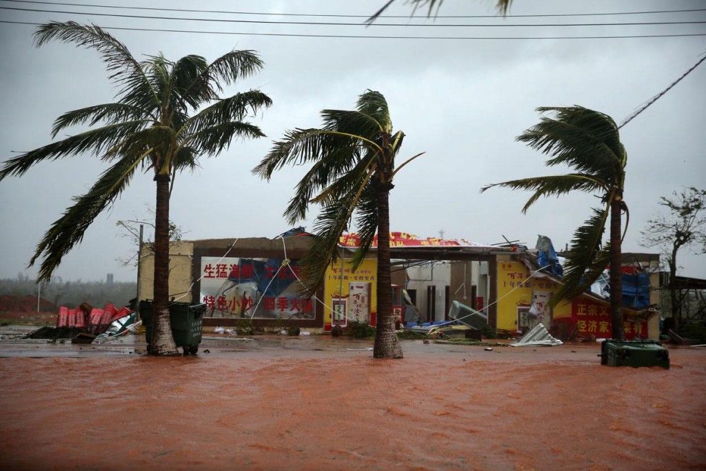 海南岛预料会出现大风。网上图片