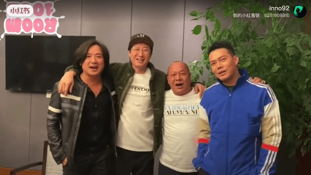 （左起）朱永棠、洪天明、吴志雄及谢天华曾拍片宣传。