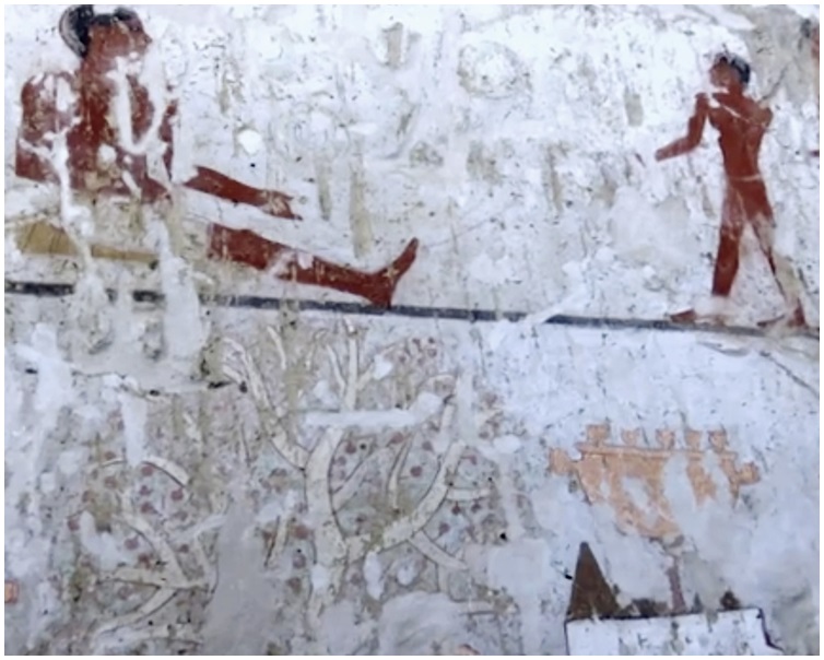 壁畫描繪赫特佩特視察不同漁獵活動的場景。AP