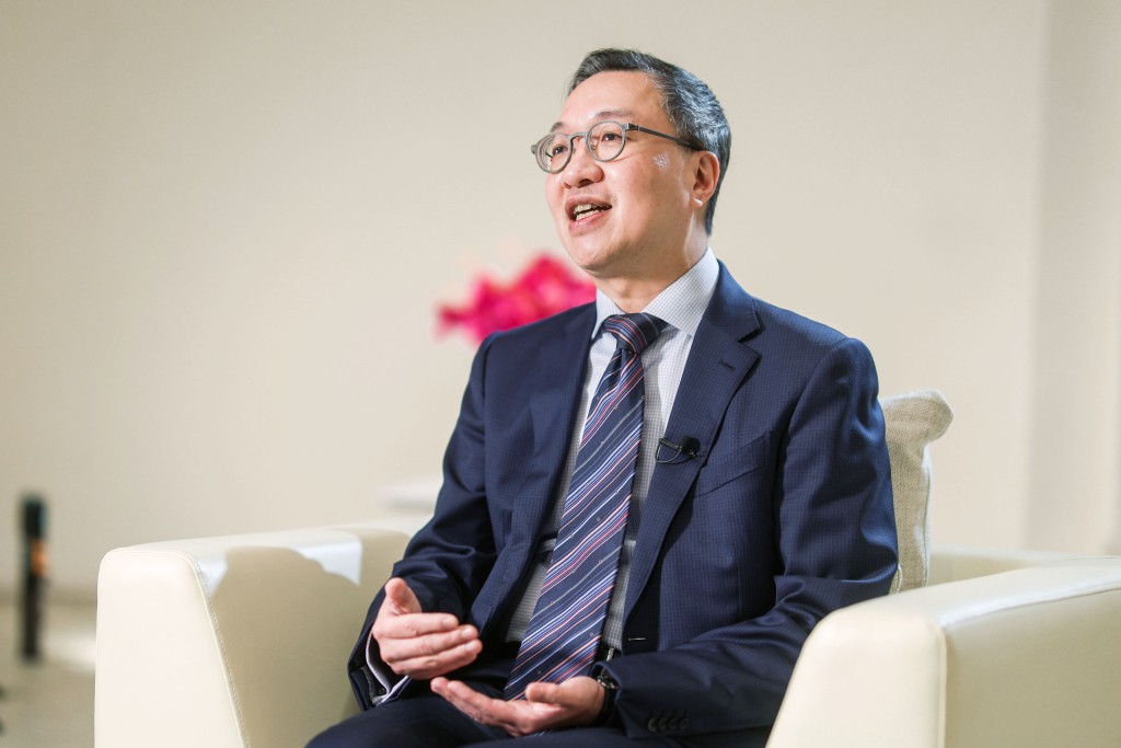 律政司司長林定國表示,律政司重要角色之一是配合其他政策局優化不同法律。何家豪攝 律政司司長林定國表示,律政司重要角色之一是配合其他政策局優化不同法律。何家豪攝
