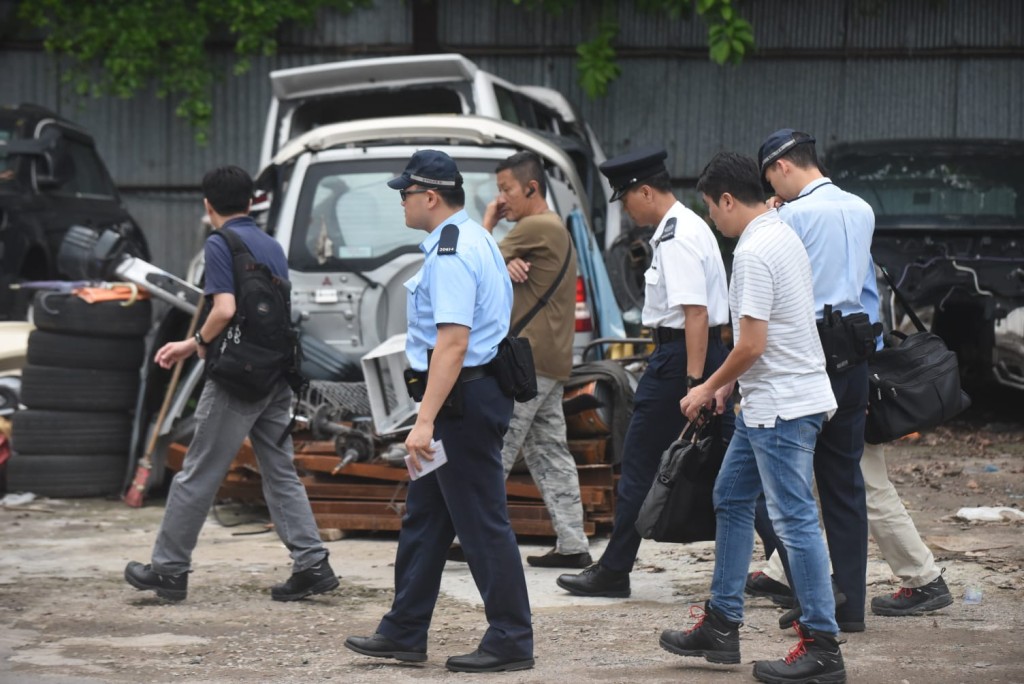 警方到場調查。徐裕民攝