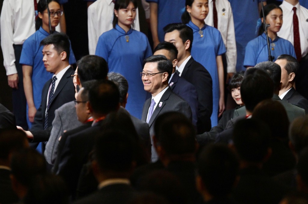行政長官李家超今早（15日）出席國安教育日開幕典禮暨主題講座。