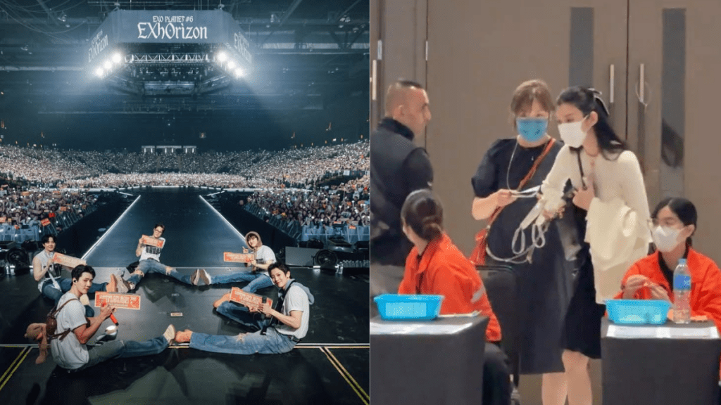 賭王四房兒子何猷君老婆奚夢瑤朝聖EXO  排隊逼安檢被讚貼地親民  保鑣免費睇騷封絕世筍工