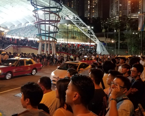 曼城在香港大球場與傑志舉行友誼賽