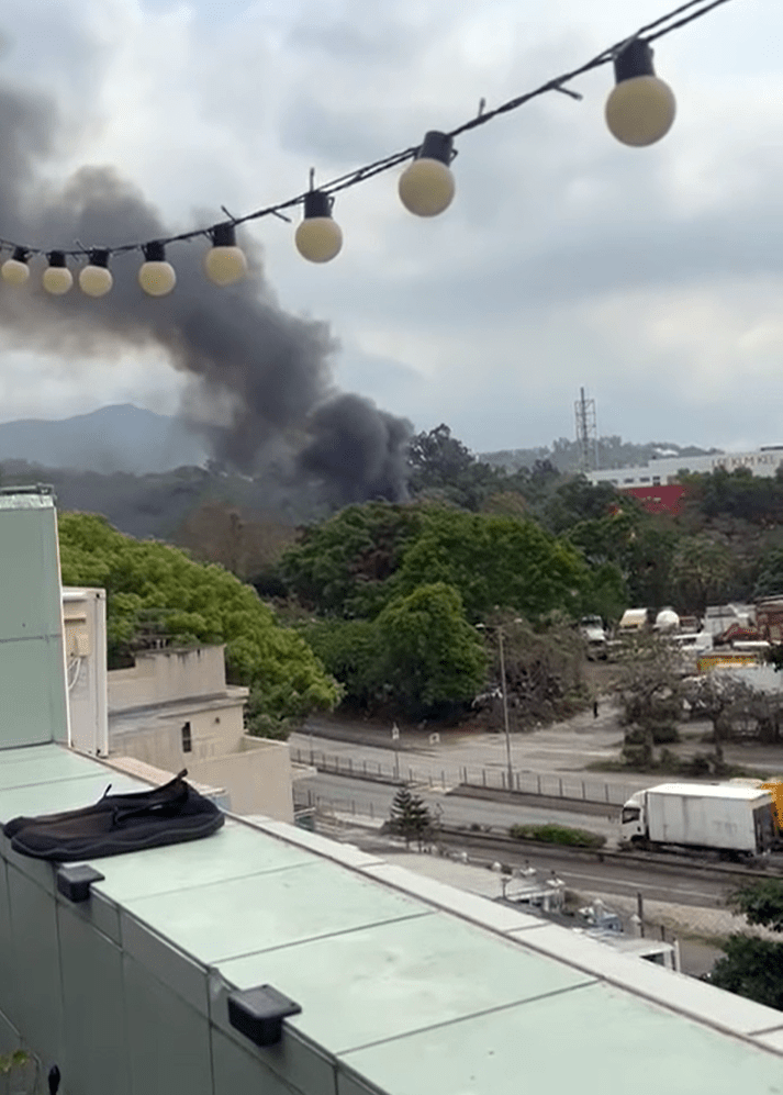 大埔工業邨 一回收場爆炸。fb：大埔 TAI PO
