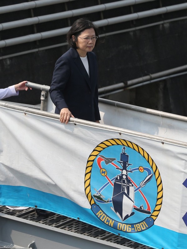蔡英文否認和大陸較量。