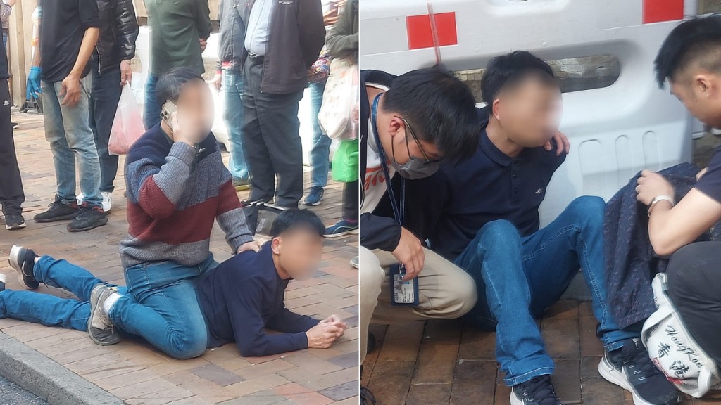 荃灣內地男打荷包事敗 事主力追按地制服保不失
