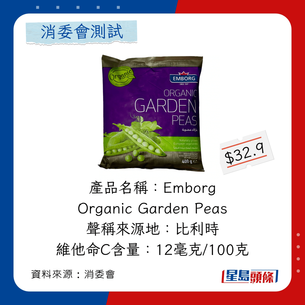 Emborg Organic Garden Peas