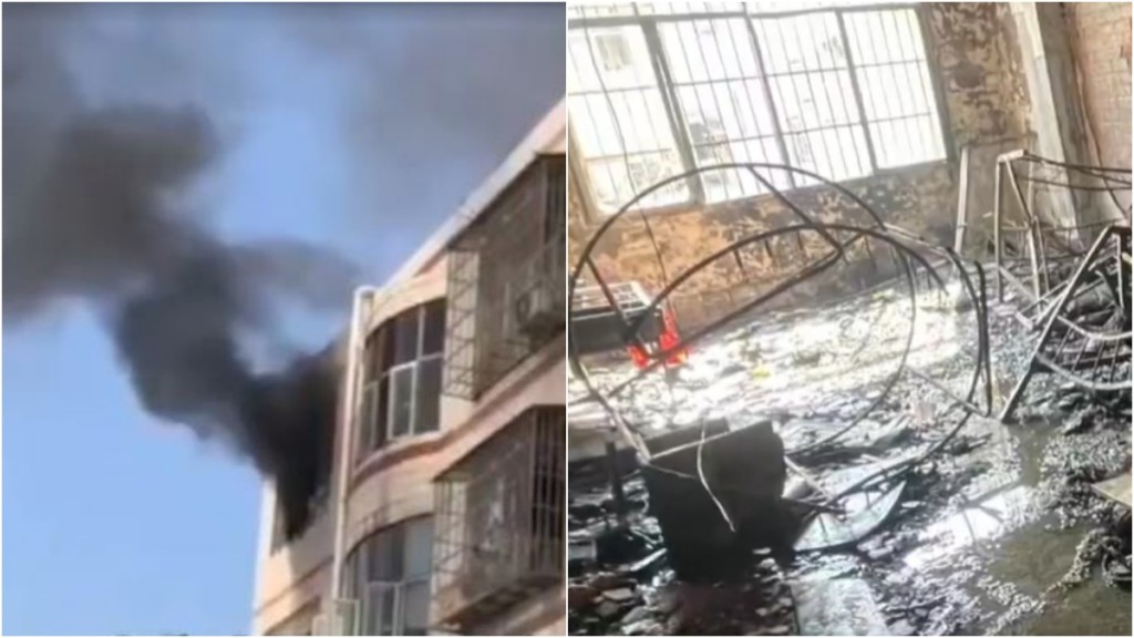 3名兒童因玩火無處可逃，命喪火海。網圖