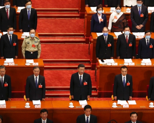 十三屆全國人大三次會議開幕會於今早9時在人民大會堂舉行。AP