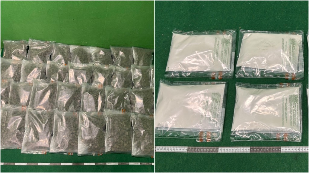 泰國大馬抵港兩男女販毒落網 海關檢420萬元大麻及海洛英