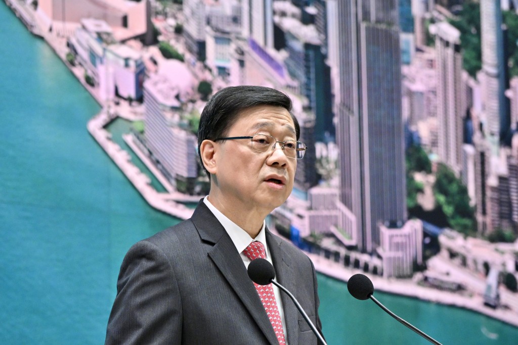 特首李家超。蘇正謙攝