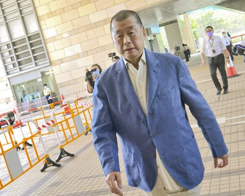 黎智英昨入稟高等法院，控告《大公報》與該報前總編輯賈西平誹謗。資料圖片