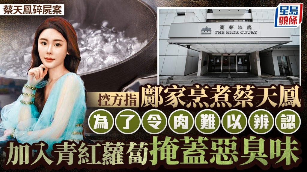 蔡天凤碎尸案｜屋内发现蔡天凤双腿、肩膀和大腿切下的人肉 汤煲内有头颅及头发