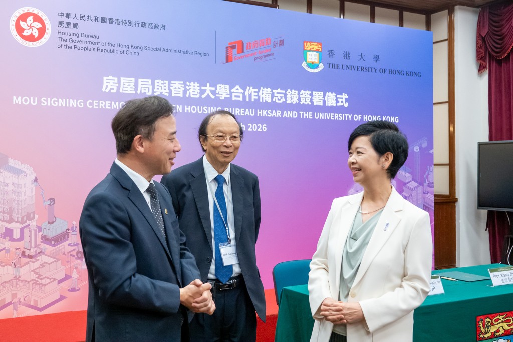 何永賢續指，房委會早前已與港大iLab創新實驗室及房地產及建設系合作，開展多項具實用價值研究。何永賢 Facebook 圖片