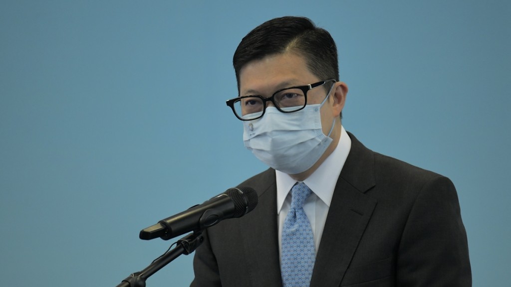 保安局局長鄧炳強指首3季詐騙案大幅上升。資料圖片