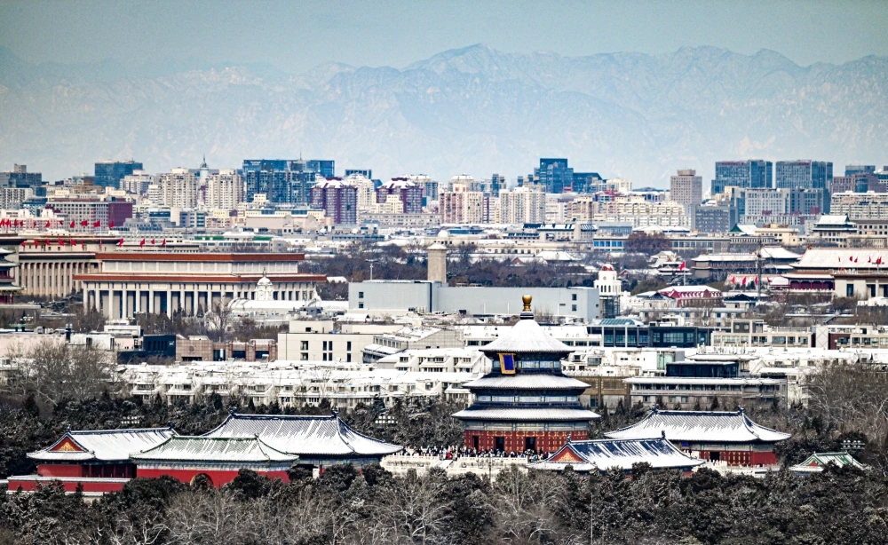 12月13日拍攝的北京天壇祈年殿。新華社 12月13日拍攝的北京天壇祈年殿。新華社