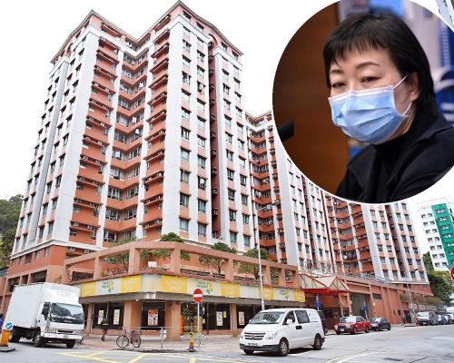 張竹君(小圖)表示,確診患者住深水埗樂年花園。資料圖片