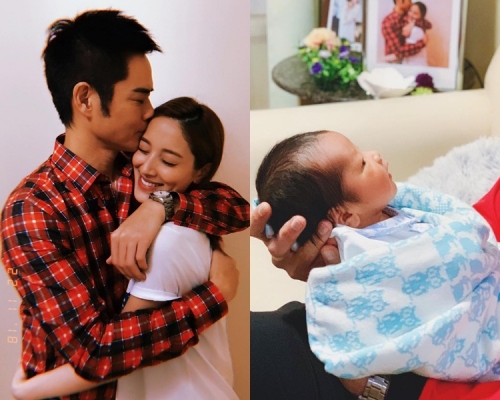 嘉穎同Grace都開心他們第一個BB仔Rafael到來這世界。(ig圖片)